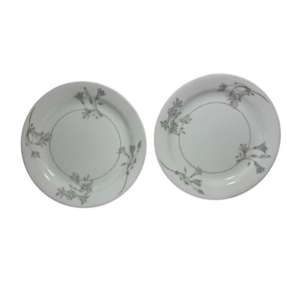 Corelle Blue Dusk Dessert Bread Plates Floral Bluebelle Flower 7" Set of 2 - Picture 1 of 3